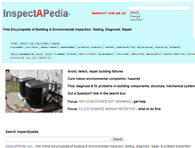 Tablet Screenshot of inspectapedia.com
